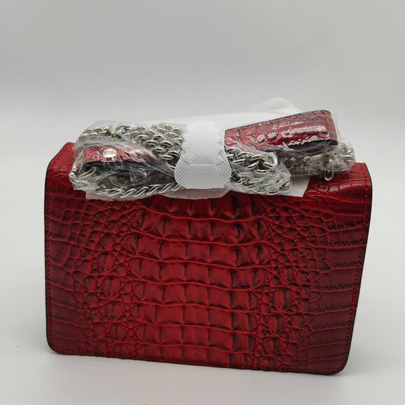 Red croco bag - Picture 4 of 6
